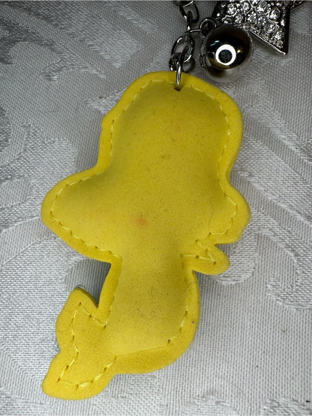New Juliet Crystal Mermaid Keychain - Yellow & Blue